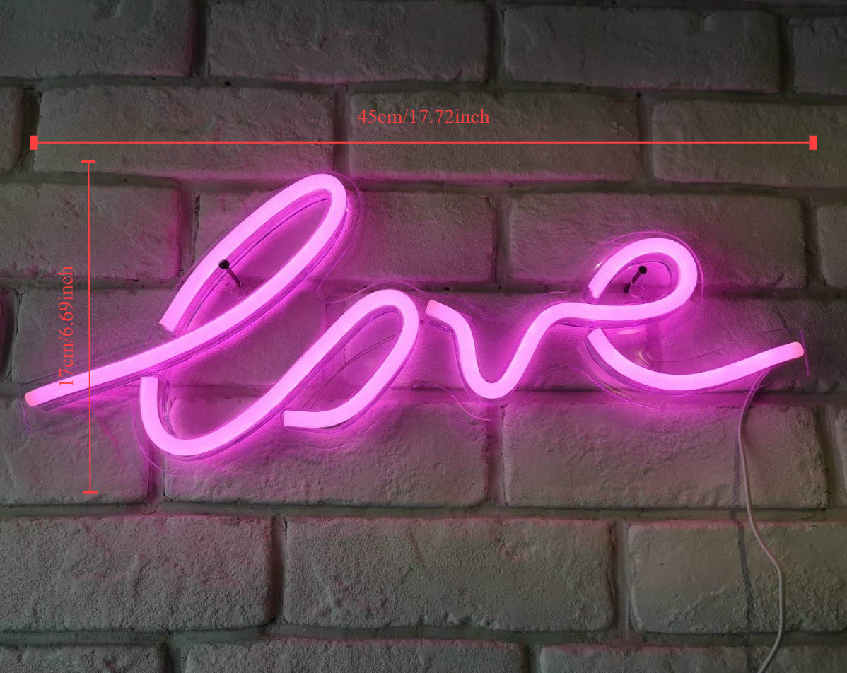 LED Neon Lip Sign Night Light - Romantic Wall Decor for Christmas, Weddings, Parties & Kids' Rooms