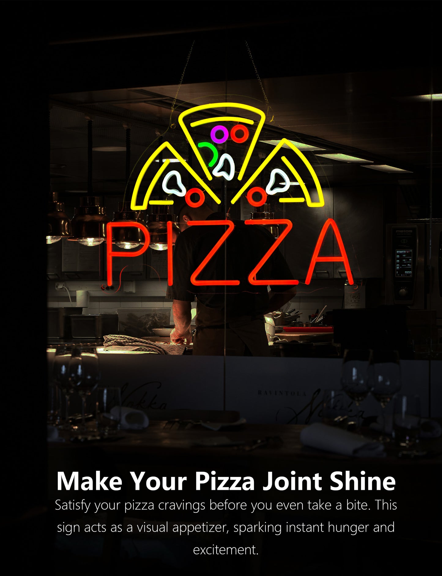 Pizza Neon Sign  For Restaurant Wall Decor