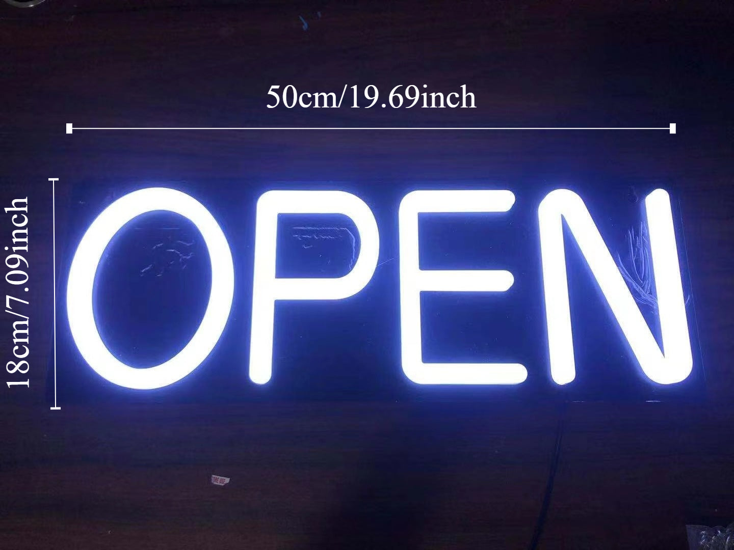 LED Neon 'OPEN' Sign - Business-Acrylic Illuminated Signage