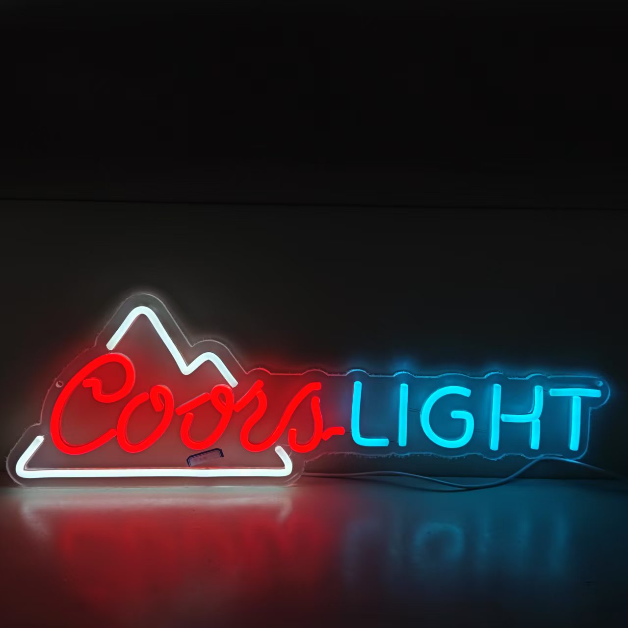 Coors Light Mountain Logo Neon Sign