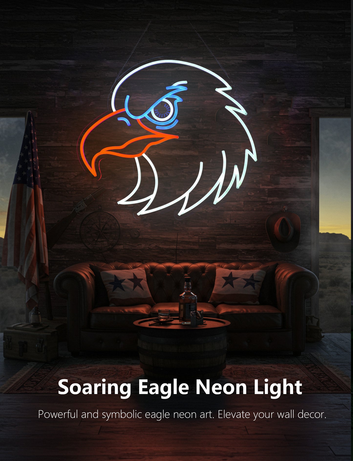 Bald Eagle Neon Sign  Light