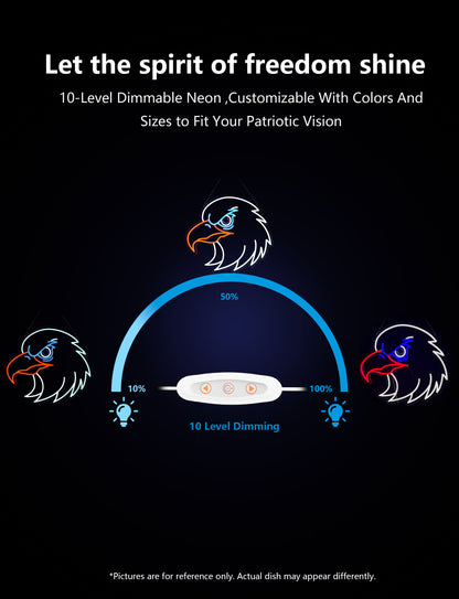 Bald Eagle Neon Sign  Light