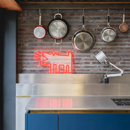 Barking Dog Stree Art Neon Sign for Home Decor Wall Hanging