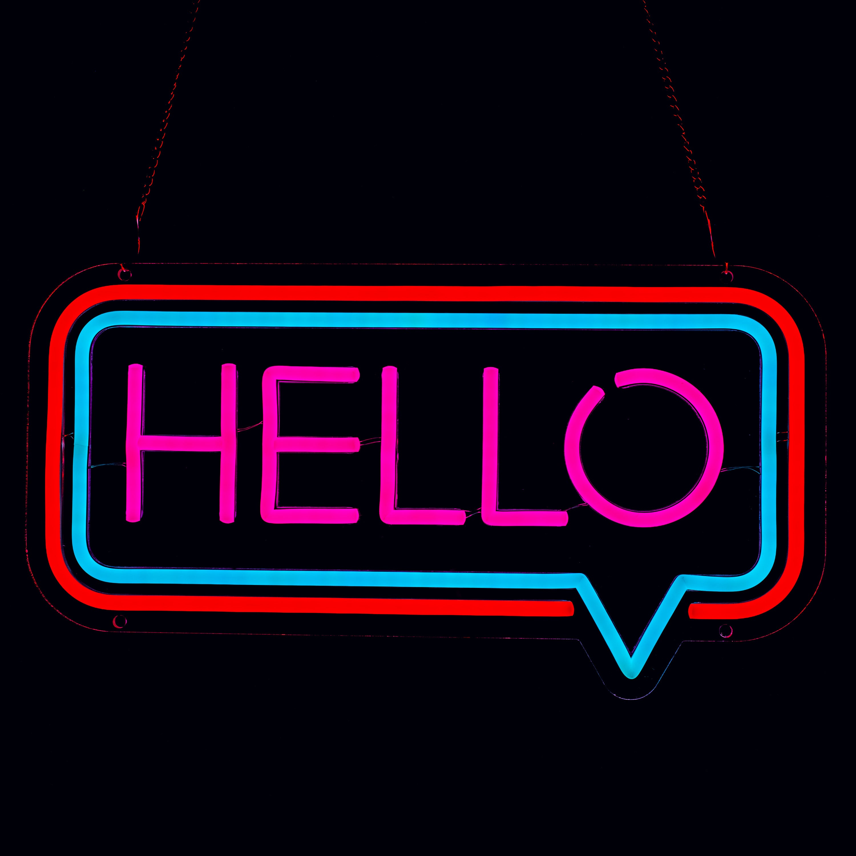 Hello Neon Sign Light