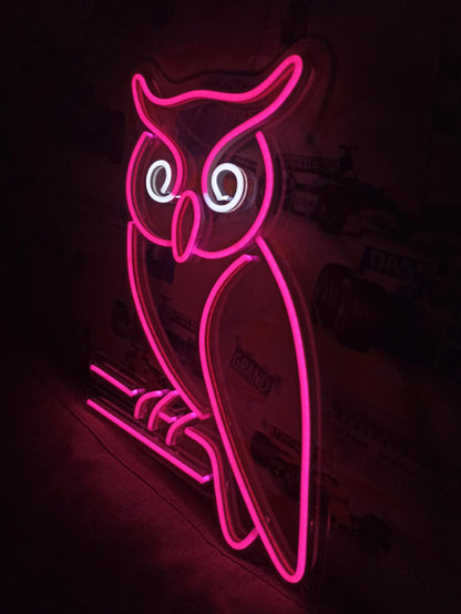 Owl Neon Sign For Wall Decor