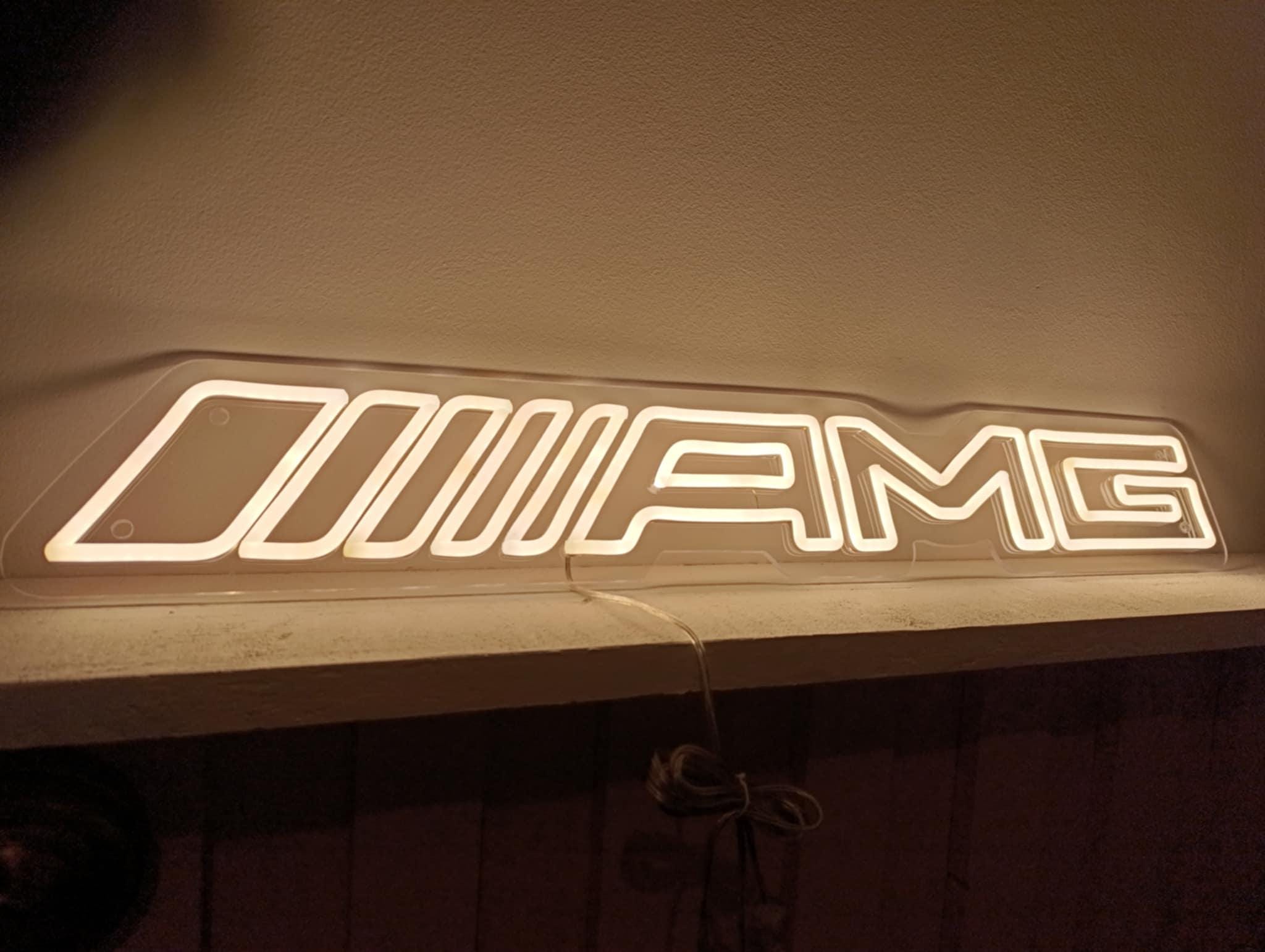 AMG Logo Neon Sign Light