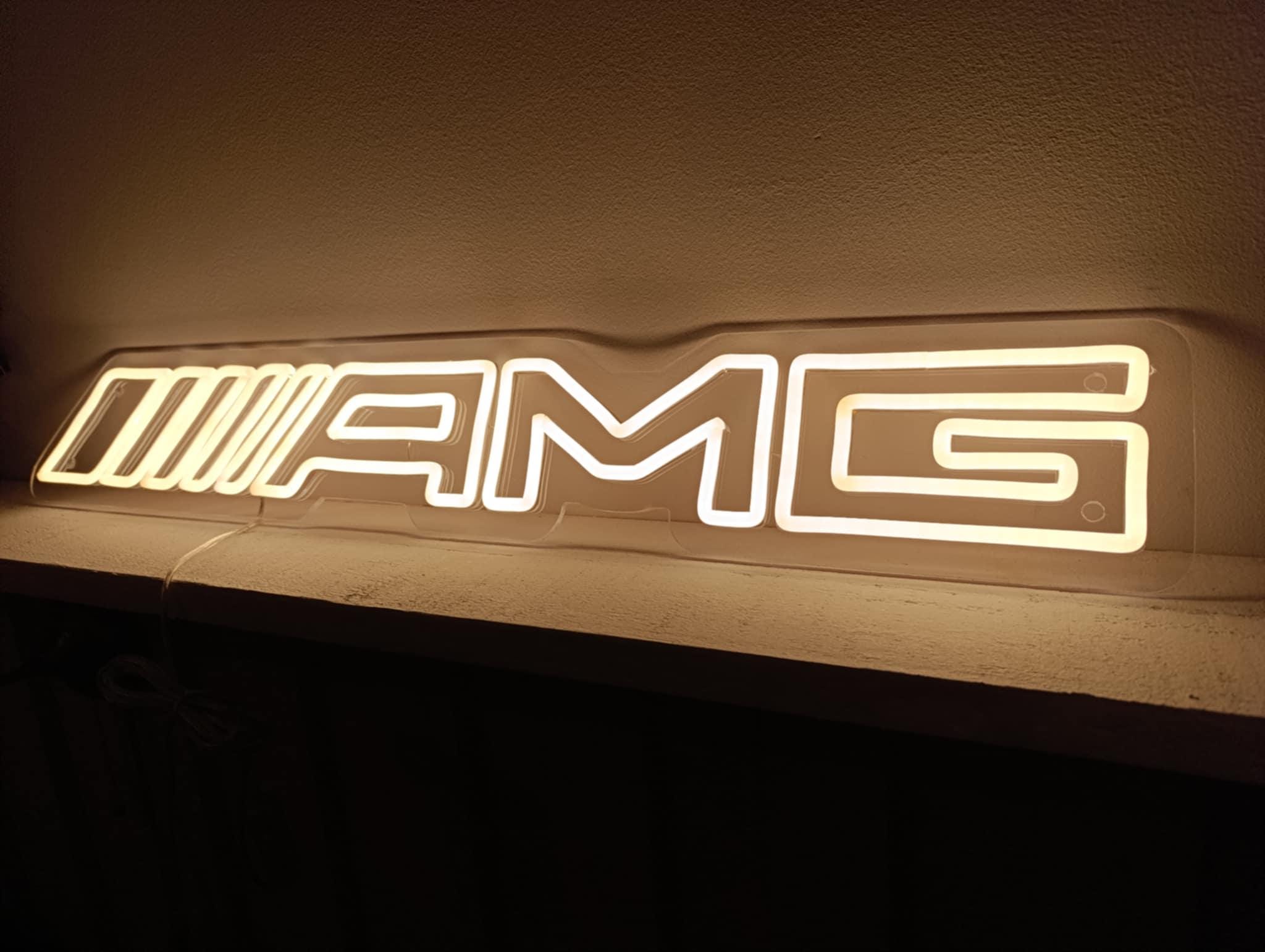 AMG Logo Neon Sign Light