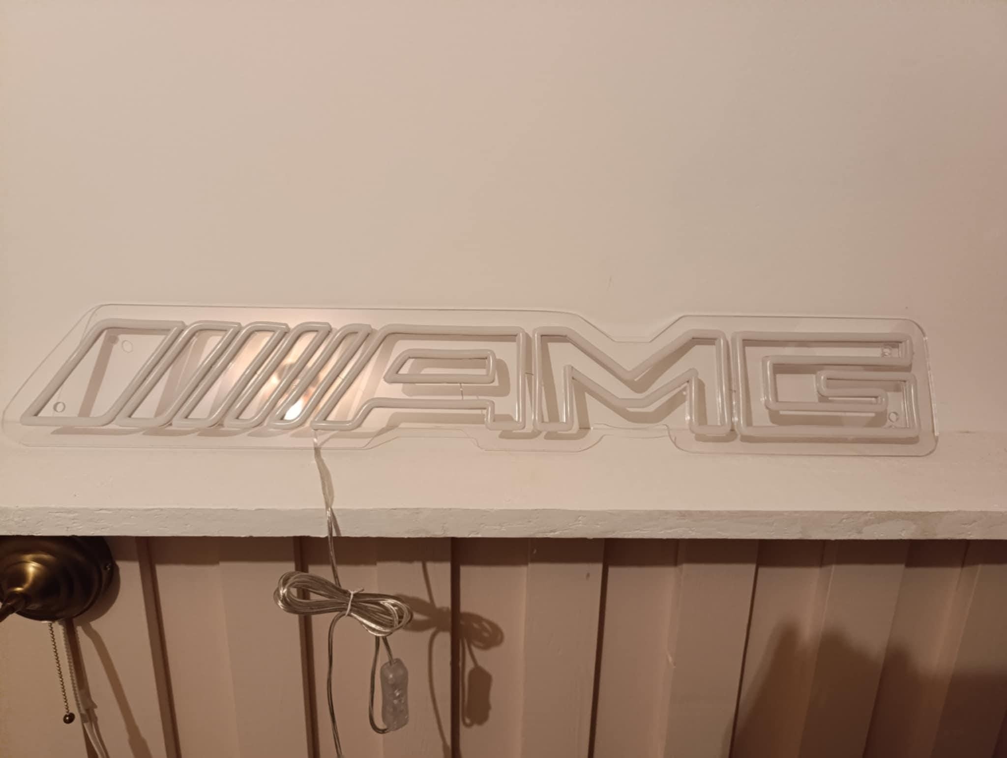 AMG Logo Neon Sign Light