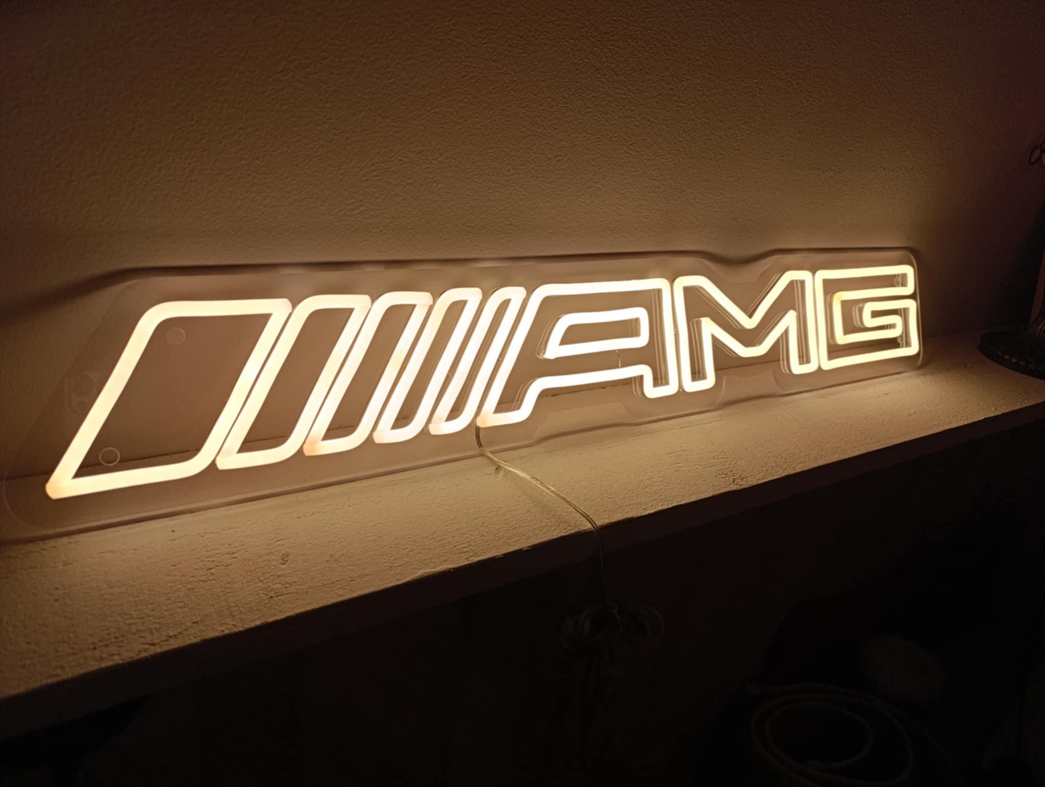 AMG Logo Neon Sign Light