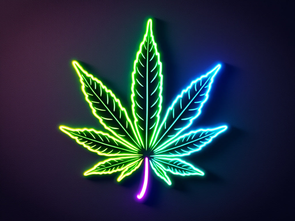 Marijuana Leaf Neon Sign Light