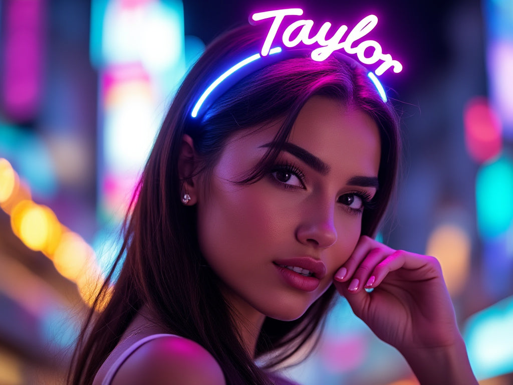 Taylor LED Neon Light Girl Headband