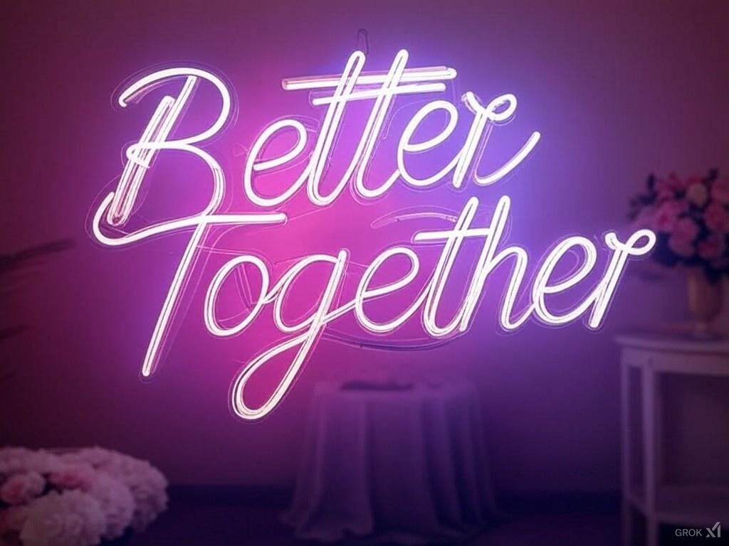 Better Together neon sign