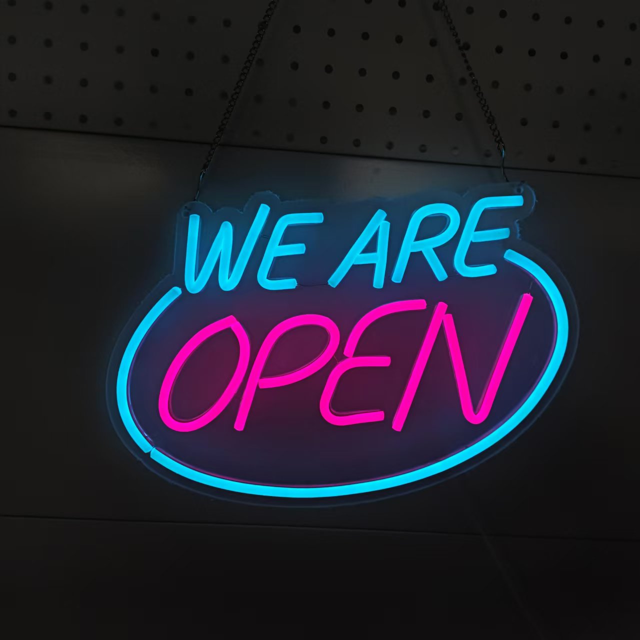 Open Neon Sign Light