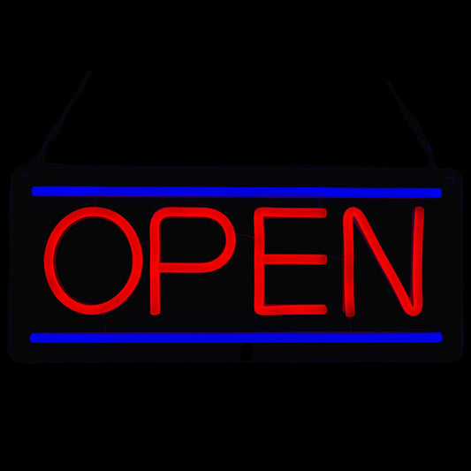 Bright LED Neon Open Sign for Business Window