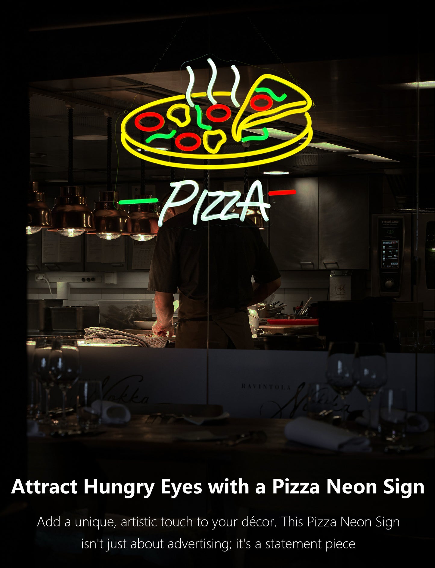 Pizza Slice Neon Sign Light