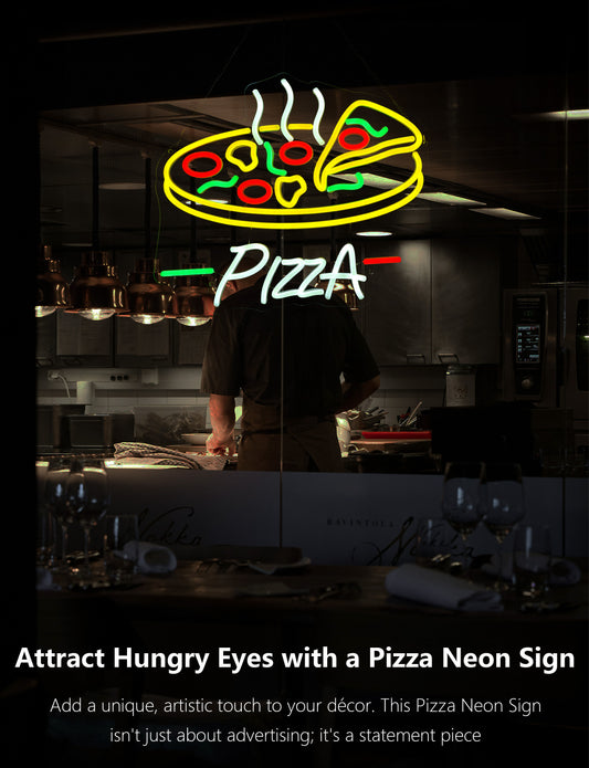 Pizza Slice Neon Sign Light