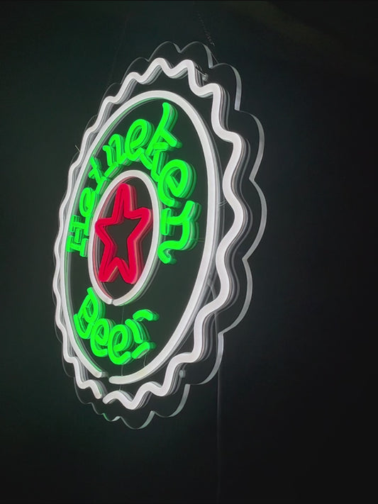 Heineken Beer Neon Sign For Bar Decor
