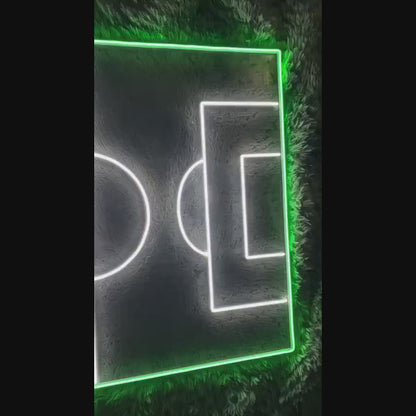 Soccer Field Football Neon Sign For Wall Decor