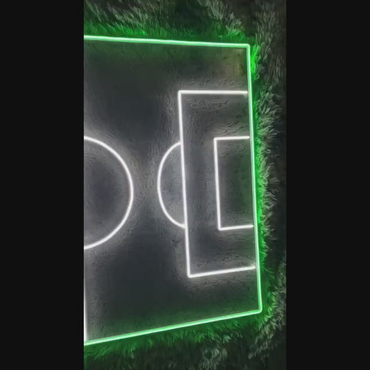Soccer Field Football Neon Sign For Wall Decor