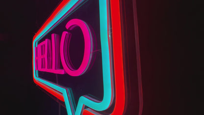 Bright LED Hello Neon Sign for Business Window