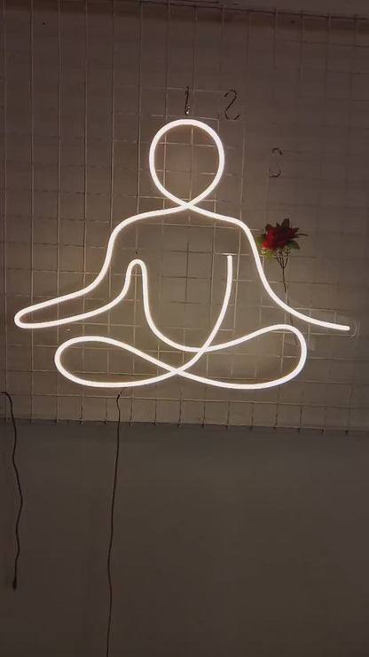 Yoga Neon Sign for Home Decor Wall Hanging