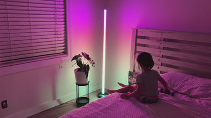 Colourthe Smart RGBICW LED Corner Floor Lamp ((Pair))