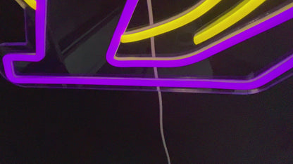 Lakers Basketball Neon Sign Light